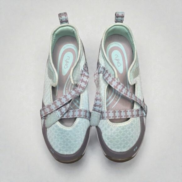 Ryka Mary Jane Walking Shoes Aqua Mesh Comfort Flats Lightweight Travel Sneakers - Picture 5 of 7